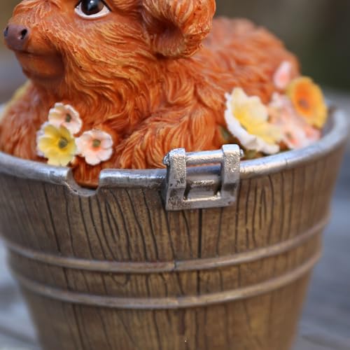 Ornement bureau vache Highland, idée cadeau déco pour salon - 8
