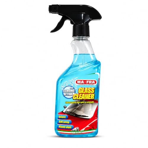 Image of Mafra Car Glass Cleaner-500ml,Windshield,Window & Mirror Cleaning Spray Fluid-Streak-Free,Safe For Tinted & Coated Glass Suitable for Interior & Exterior Use,Fast-Drying Formula Crystal-Clear