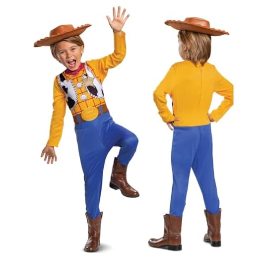 Disfraz Disney Toy Story - Woody Licencia Oficial Disney - Disponible en Tallas XS, S, M - Para Niños de 7 a 8 Años