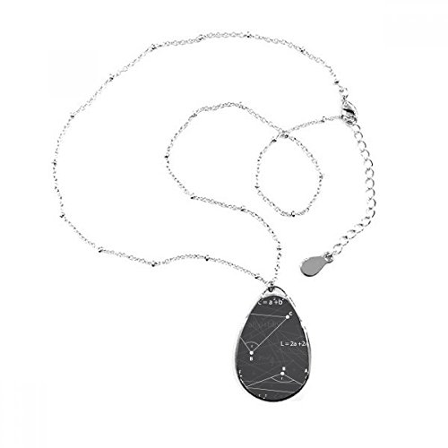Science mathématique collier pendentif cadeau original pour enseignant et passionné de géométrie