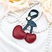 AOBIURV Cherry Bag Charm with Key Ring Cut Keychain Purse For Handbags Cherry Purse For Women