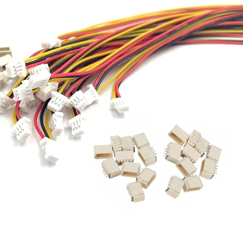 Set 20 conectores JST SH1.0mm 3 pines con cable 200mm miniatura 6