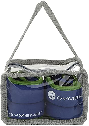 Gymenist Pair Of Wrist Weights With Hole For Thumb, Great For Running & All Kind Of Cardio Exercises (2 Lb Pair) #TOP5