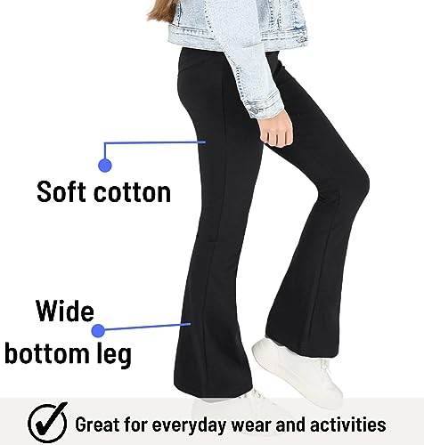 FUTURO FASHION Flared Leggings for Girls Kids Flare Pants Yoga Bootcut Casual Dance Cotton Leggings Girls Bell Bottom3