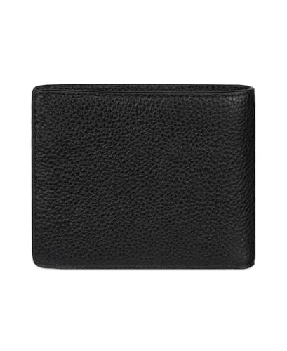 Cole Haan Men's Two-Tone Leather Slimfold Wallet, Black/Tan, One Size3
