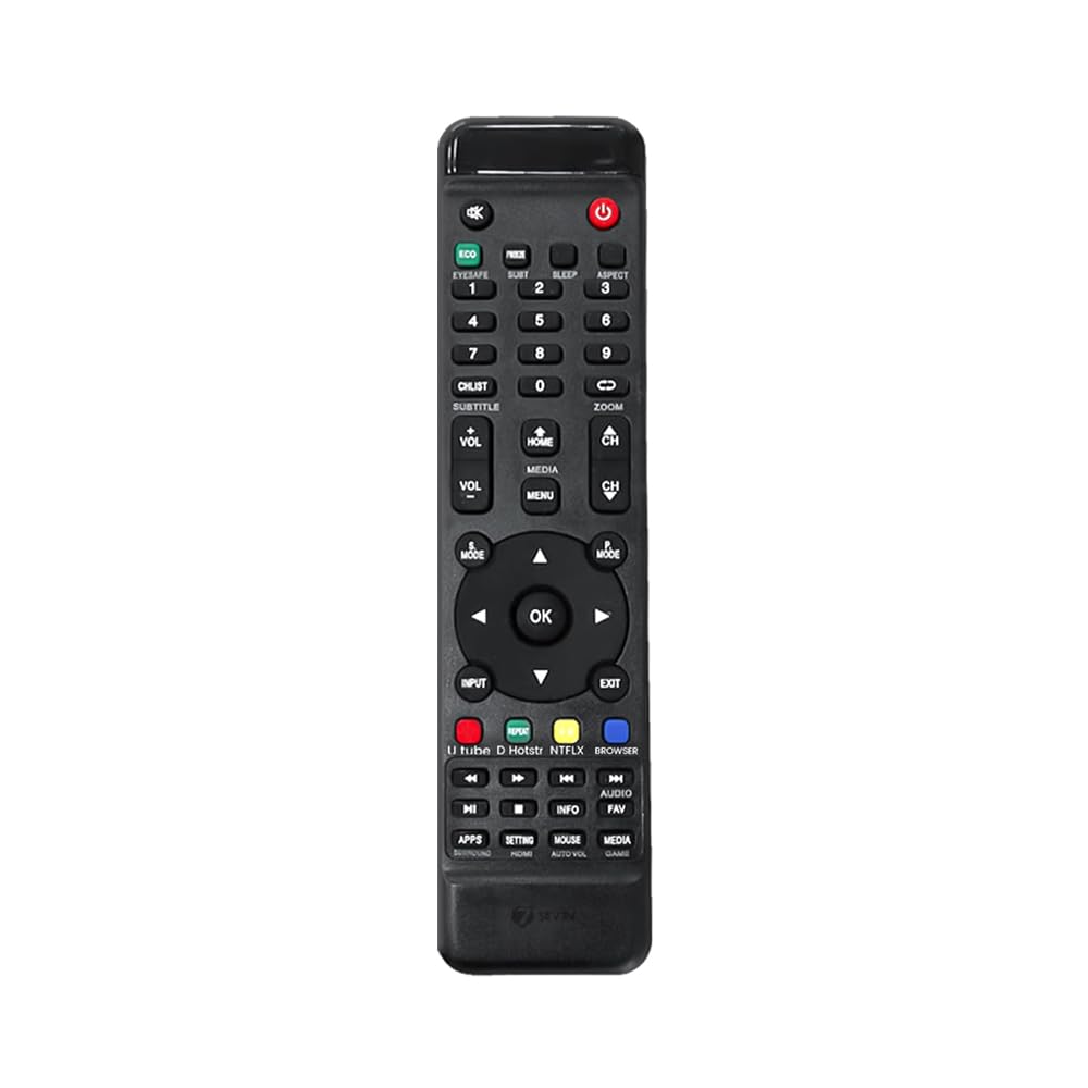 7SEVEN® Compatible for Intex Tv Remote Original Replacement for Model 3201 3204 3214 3250 3253 3254 Television - Match Remote Control by Each Keys Perfectly-image-26