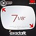 Passenger Side Mirror Glass Replacement For 1997 1998 1999 2000 2001 Jeep Cherokee Right Door Convex Mirrors Adhesives exactafit 8103R