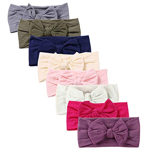 Baby Super Stretchy Nylon Knotted Headbands Baby Headwraps Baby Headbands Bows (AT021)