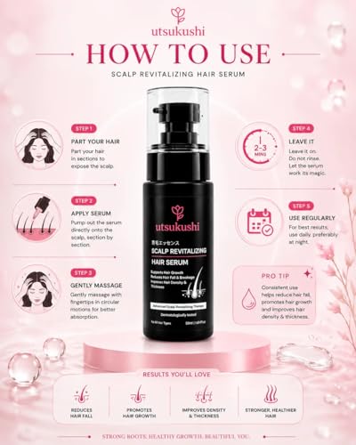 Image of Rice Water Hair Growth Serum | Korean Inspired Ingredients Scalp Care Treatment | Lightweight Nourishing Formula | Quick Absorption Hair Strengthening Solution | 50g