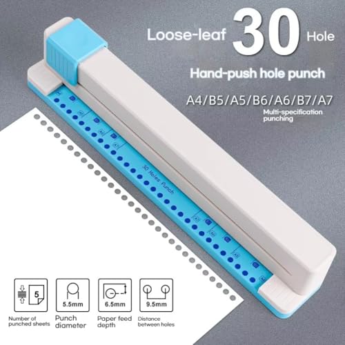 Perforateur 30 trous réglable pour vos carnets de notes - 6