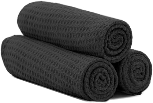S&T INC. Microfiber Gym Towels, Yoga Towel for Home and Gym Bag, 16 Inch x 27 Inch, 3 Pack