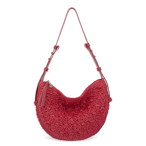 Image of The Sak Tess Crescent Shoulder Bag - Premium Women's Handbag for Everyday & Travel - Adjustable Strap with Zipper Closure