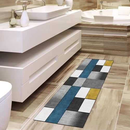 Tapis de couloir lavable multicolore au design patchwork 60x900 - 4