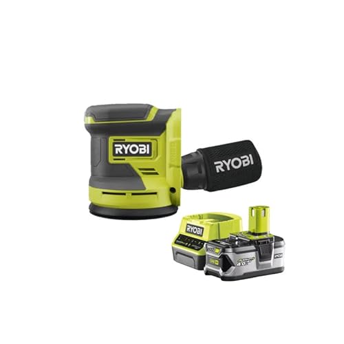 Pack RYOBI Ponceuse excentrique 18V One+ RROS18 0 1 Batterie 4.0Ah 1 Chargeur rapide RC18120 140 - vue 3
