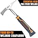 Mutt Tools 14oz Head Weight Welding Chipping Hammer - Professional Slag Hammer for Welders - Forged Steel Impact Tool for Metal Work - Welding Hammer