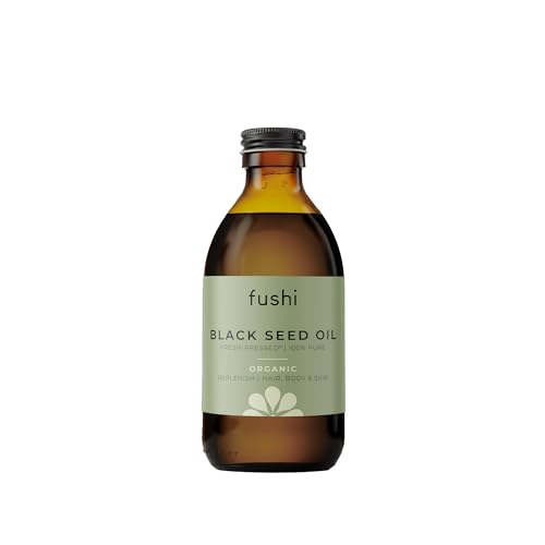 Fushi Organic Black Seed Oil 250ml | High Strength 100% pure Cold & Fresh-Pressed Seed Oil Food-grade For Dry, Itchy & Irritated Hair & Skin | Sustainably Sourced | Manufactured in the UK
