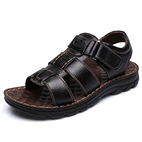 Men Sandals Men Shoes -Toed Slippers Soft Sandal Men Roman Outdoor Beach Walking Footwear(D,38 Code)
