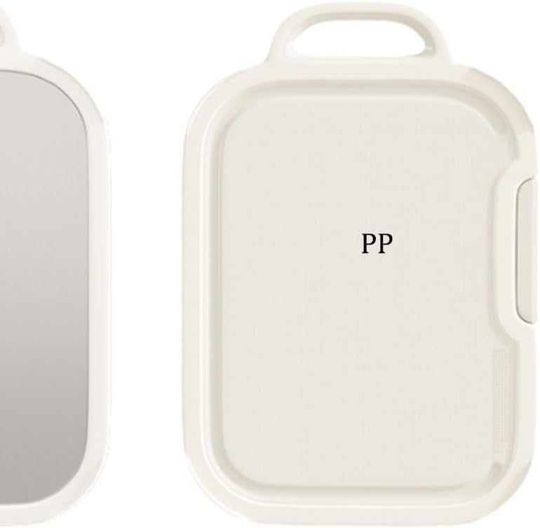 White Plastic Square Kitchen Chopping Board Home Use Available Both Sides with Anti Slip Properties
