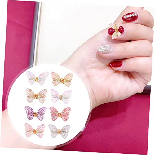 Beaupretty 8Pcs Decorações Jóias Acessórios Glitter Decoração Para Casa Adesivos Moda Manicure Stras