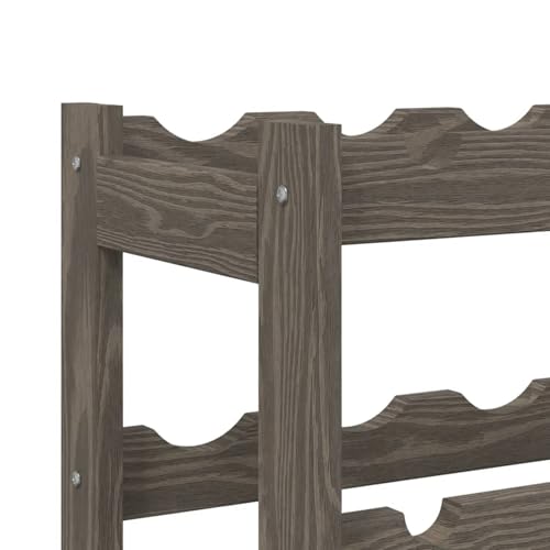 Estante para 56 botellas de vino en madera de pino miniatura 6