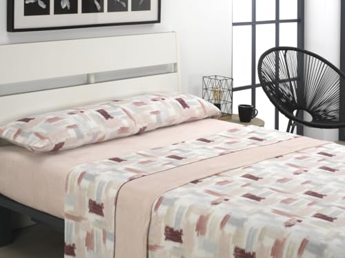 BONCASA Juego de sábanas Invierno de CORALINA Extra Suave (Viena Rosa, Cama 135)