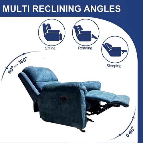 Image of Elegant Recliner Sofa 1 Seater - Supreme Comfort, Durable Manual Recliner Chair Design, and 5-Year Warranty for Reliability