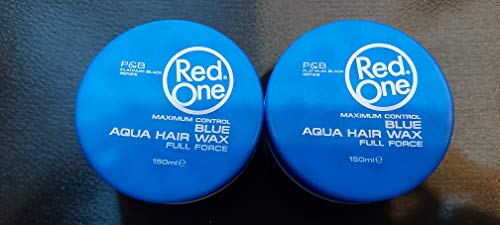 2xRed One AQUA HAIR WAX FULL FORCE 150ml/5fl.oz (Blue)