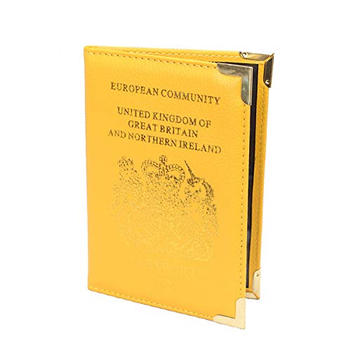 Funda de piel para pasaporte, protector de billetera, tarjeta de visita, flexible, pasaporte