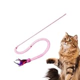 Genérico Teaser para Gatos: Simulación Realista De Presa, Teaser Chirriante con Plumas, Juguetes Interactivos para GatosDe Malla con Forma De Serpiente | para Gatos para Jugar, Hacer Ejerc