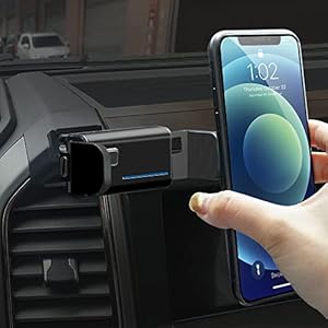 BEERTE Car Phone Holder fit for Ford F-150 F150 2015-2020 Electric Clamping Mobile Phone Mount 360-degree Rotatable and Adjustable,Safe and Convenient Phone Navigation for 4-7 inches Smartphone