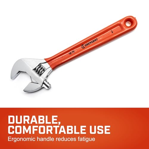 Image of Crescent 12 inch Adjustable Cushion Grip Wrench | AC212CVS