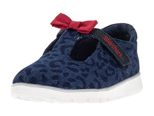 Skechers Toddlers Pureflex-Lil' Leopards Navy/Red Casual Shoe 12 Kids US