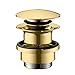 Produktbild hansgrohe Ablaufgarnitur Push-Open für Waschtisch- und Bidetmischer Polished Gold Optik
