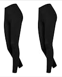 Premium-Leggings der Designer-Marke DeDavide in 7/8-Länge - in günstigem Doppelpack