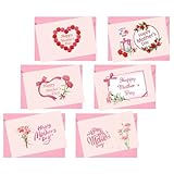 STOBOK 1 Set Dankeschön-Karten Liebevolle Kleine Notizkarten Mit Leerem Umschlag Einkaufskarten Für Mütter Kleinunternehmer
