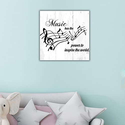 Déco rétro musique en bois pour chambre et salle de classe panneau suspendre