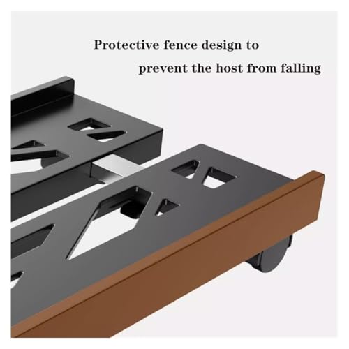 Soporte móvil ajustable para torre de computadora, con ruedas bloqueables y diseño expandible, para la mayoría de las torres de PC de escritorio (Blanco) miniatura 4