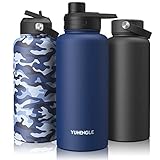 【Se mantiene fría durante 24 horas y caliente durante 12 horas】 Nuestra botella de acero inoxidable YUHENGLE de doble pared para una máxima resistencia a la temperatura mantiene las bebidas frías hasta 24 horas y calientes hasta 12 horas, mantiene la temperatura adecuada durante todo el día para que puedes disfrutar de deliciosas bebidas en cualquier momento