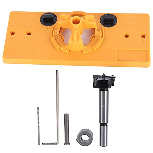 ABOJADO Localizador de perforación ABS Bisagra de carpintería Posicionamiento Perforado Suministros de placa de colocación de 35 mm FOOFLE AJUSTABLE PARA MULTIS
