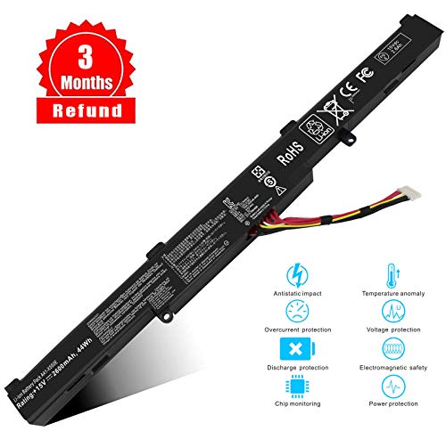 Vinpera A41-X550E Battery For Asus X450 X550 X550E X550L X550Lb X550V X550Z X550Za X751L K550 K550D F450 F450C X751M X750J X750Ja 15V #TOP6