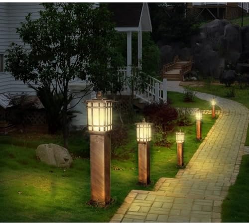 Lámpara de pie impermeable contra la lluvia para iluminación exterior de parques 4