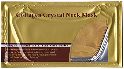 6 Pack Gold Collagen Moisturizing Neck Lift Masks, 24K Gold Crystal Gel Collagen Anti-Aging Anti-wrinkle Moisturizing Whitening Skin Care Spa
