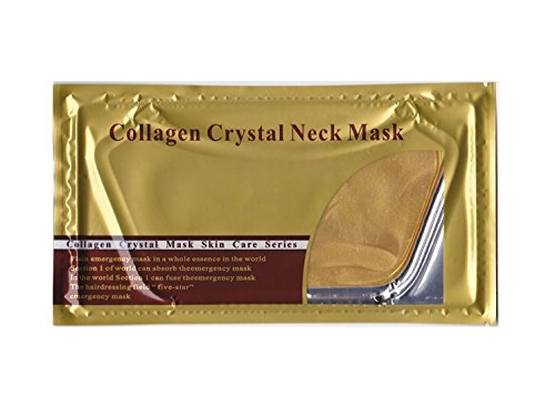 6 Pack Gold Collagen Moisturizing Neck Lift Masks, 24K Gold Crystal Gel Collagen Anti-Aging Anti-wrinkle Moisturizing Whitening Skin Care Spa