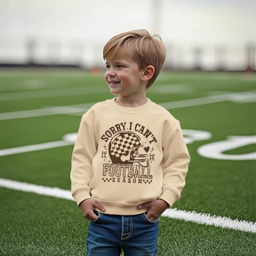 CM C&M WODRO Toddler Kid Boy Girl Football Outfit Football Season Sweatshirt Game Day Shirt Long Sleeve Crewneck Pullover Top4