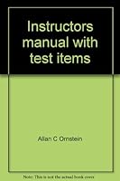 Instructors manual with test items: An introduction to the foundations of education 0395364620 Book Cover
