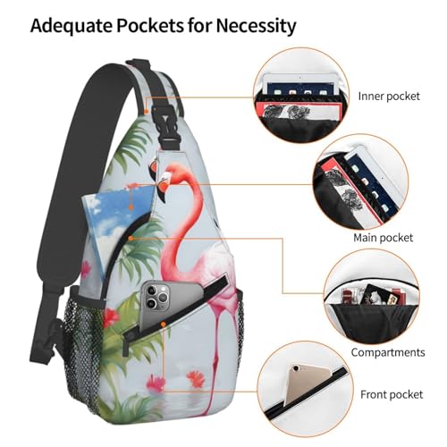 Bolso bandolera cruzado para hombre y mujer color negro miniatura 4