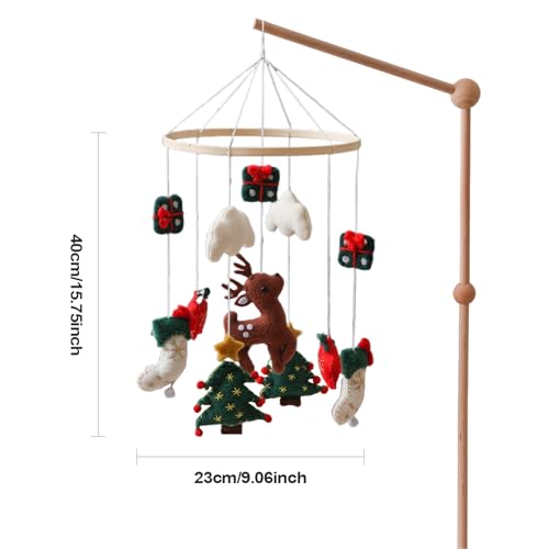 Mobile pour lit de bébé pour apaiser les pleurs et décorer le berceau de Noël