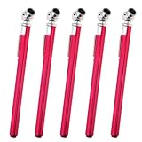 Windance 5 Pack Pencil Tire Pressure Gauge, 10-120PSI Heavy Duty Pencil Tire Pressure Gauge Stainless Steel Tyre Barometer Tools for Vehicles Truck Car RV ATV Motorcycle (Red)