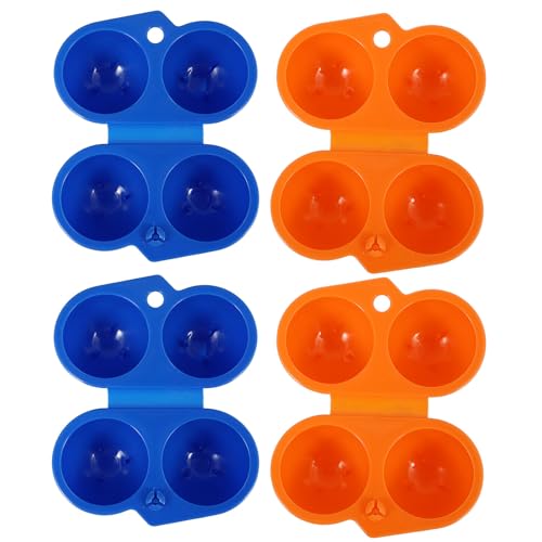 HOODANCOS Contenitore Portatile per Uova da 4 Pezzi Coperchio Ermetico, Scatola per Uova da Campeggio e Escursionismo, Resistente e Compatto per Picnic e Barbecue All’aperto