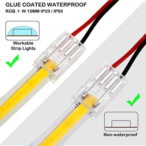 Flutesan 20 Pcs LED Light Strip Connectors Cob LED Connector (2 Pin, 10 mm) by Flutesan - Used condition - Image 8